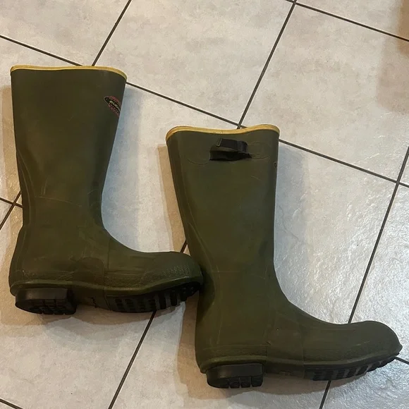 LaCrosse Olive Green Men’s Outdoor High Performance Rubber Boots - Picture 4 of 11